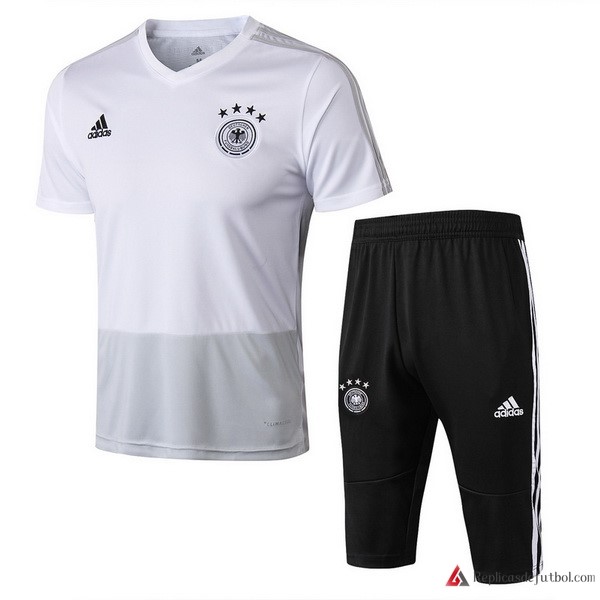 Camiseta Entrenamiento Seleccion Alemania Conjunto Completo 2018 Blanco Negro